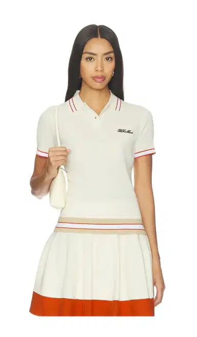 Khalhon Varsity Tipped Rib Polo | Thumbnail 1