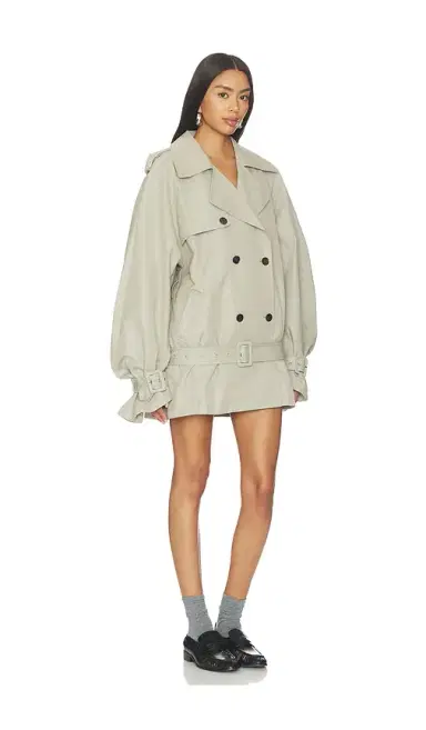 MARRKNULL Belted Short Trench Coat | Thumbnail 2 MARRKNULL Belted Short Trench Coat | Thumbnail 2
