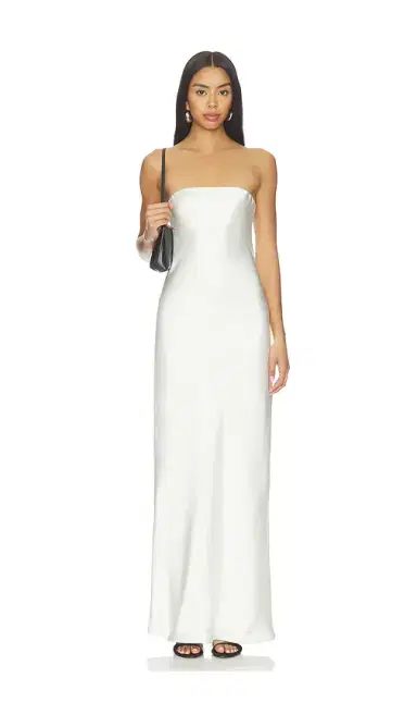 Norma Kamali Bias Strapless Gown | Thumbnail 1 Norma Kamali Bias Strapless Gown | Thumbnail 1