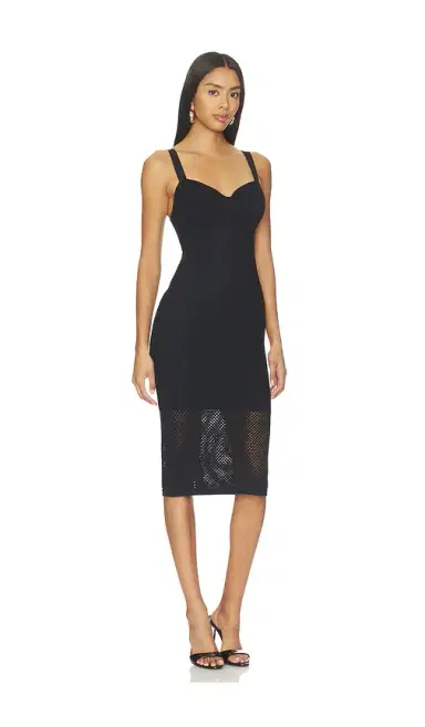 L'AGENCE Michelle Bra Cup Pointelle Dress | Thumbnail 2