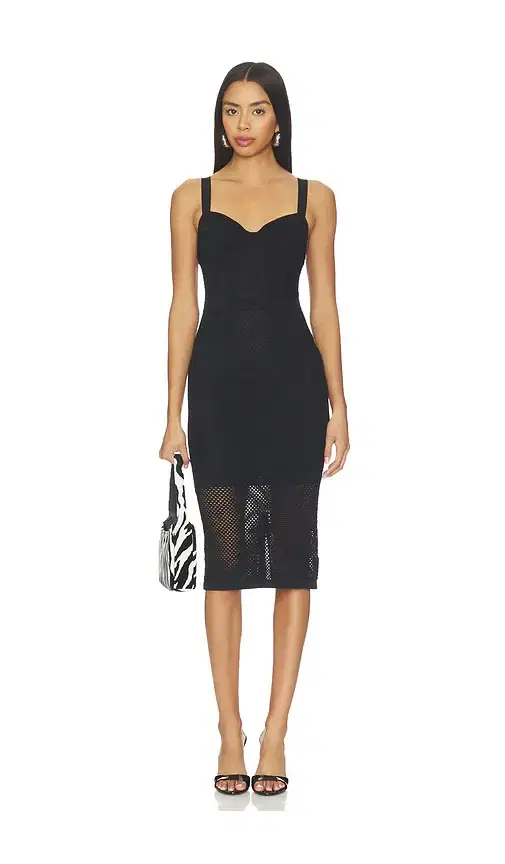 L'AGENCE Michelle Bra Cup Pointelle Dress