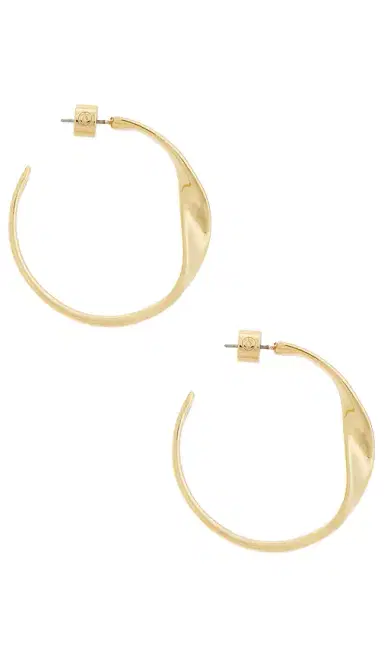 Ettika Heirloom Twist Medium Hoop Earrings | Thumbnail 2