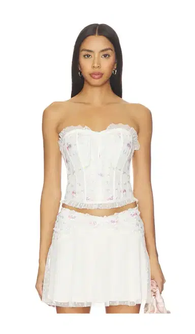 For Love & Lemons Spring Blossom Corset Top | Thumbnail 1 For Love & Lemons Spring Blossom Corset Top | Thumbnail 1