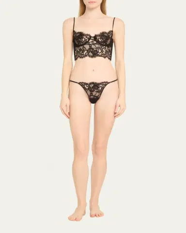 Kiki De Montparnasse Camille Scalloped Lace G-String | Thumbnail 2