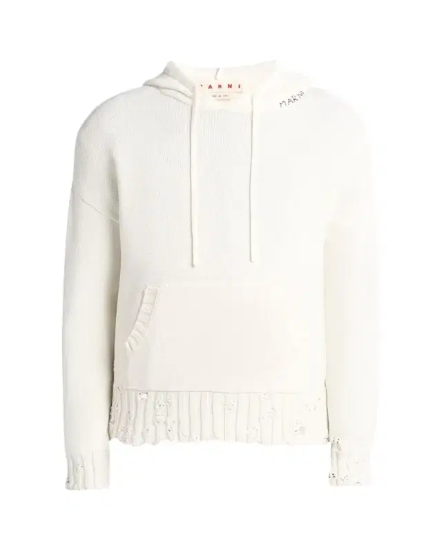 Men's Distressed Knit Logo Hoodie