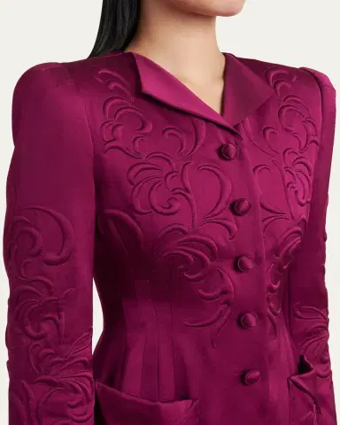 Valentino Garavani Pleated Blazer-Style Mini Dress | Thumbnail 5