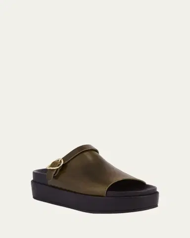 Ancient Greek Sandals Arachova Platform Leather Mules | Thumbnail 2 Ancient Greek Sandals Arachova Platform Leather Mules | Thumbnail 2