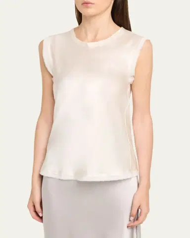 ALL THREE Amanda Silk Tank Top | Thumbnail 4 ALL THREE Amanda Silk Tank Top | Thumbnail 4