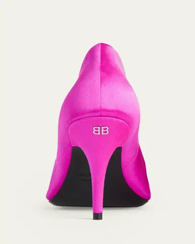 Balenciaga 90mm Avenue Palazzo Embellished Bow Satin Pumps | Thumbnail 3 Balenciaga 90mm Avenue Palazzo Embellished Bow Satin Pumps | Thumbnail 3