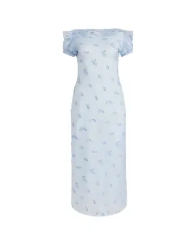 Altuzarra Lafont Floral Embroidered Puff-Sleeve Maxi Dress | Thumbnail 1