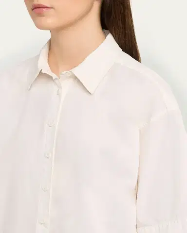 ALL THREE Aisla Poplin Button-Front Shirt | Thumbnail 5