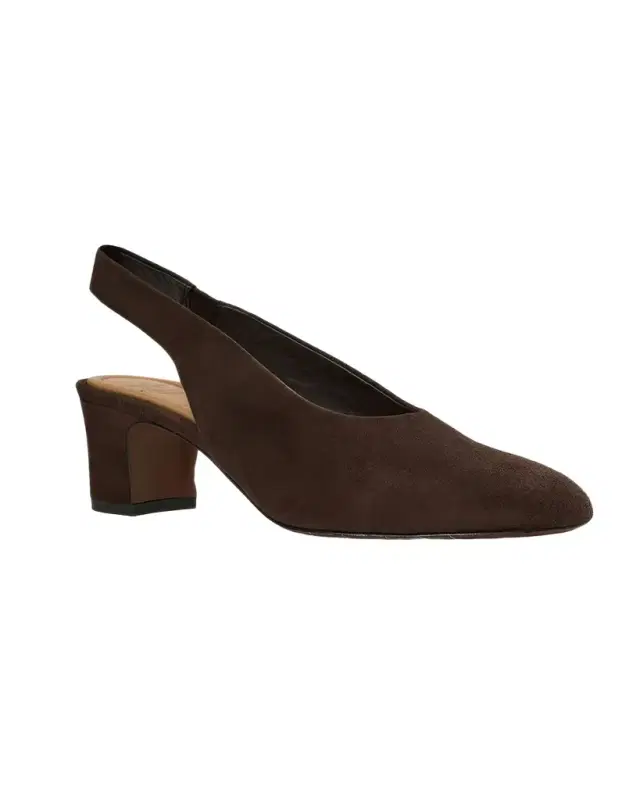 50mm Trevi Suede Slingback Pumps