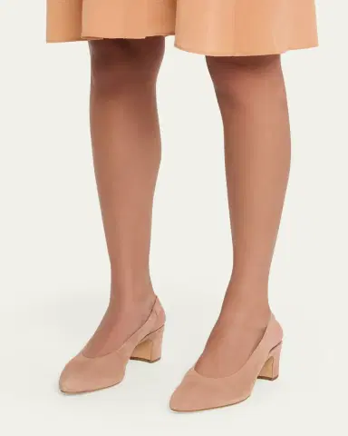 Aquatalia 50mm Trevi Suede Slingback Pumps | Thumbnail 2