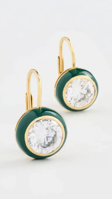 HART Enamel Bezel Drop Earrings | Thumbnail 2