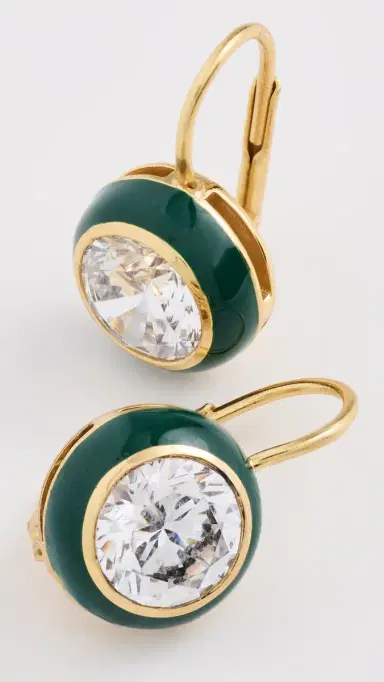 HART Enamel Bezel Drop Earrings | Thumbnail 4