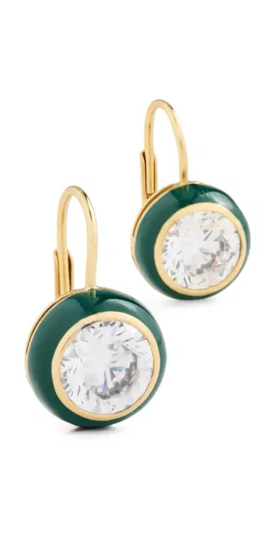 HART Enamel Bezel Drop Earrings | Thumbnail 1