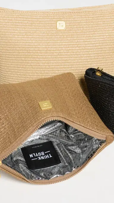 Think Royln Travel Trio Pouches Dune Raffia/Dark Dune Raffia | Thumbnail 6