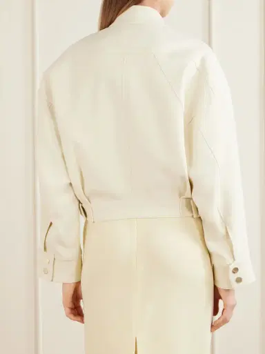 Sportmax Cropped belted woven jacket | Thumbnail 4