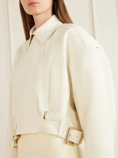 Sportmax Cropped belted woven jacket | Thumbnail 5