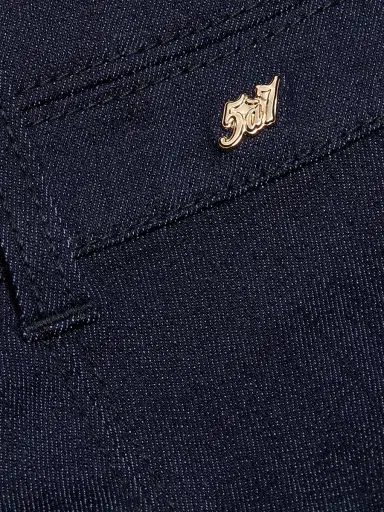 Cinq à Sept Women's Dorothea Twisted-Trim Wide-Leg Pants - Indigo | Thumbnail 7