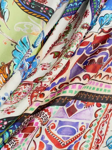 Johnny Was Women's Armeria Bias-Cut Printed Silk Maxi Dress - Armeria Scarf - Size XL | Thumbnail 7 Johnny Was Women's Armeria Bias-Cut Printed Silk Maxi Dress - Armeria Scarf - Size XL | Thumbnail 7