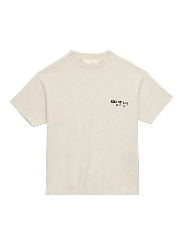 Little Kid's & Kid's Cotton Jersey Logo T-Shirt - Oatmeal Heather