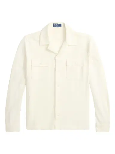 Polo Ralph Lauren Men's Honeycomb Knit Cotton Camp Shirt | Thumbnail 1 Polo Ralph Lauren Men's Honeycomb Knit Cotton Camp Shirt | Thumbnail 1