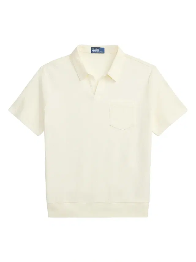 Polo Ralph Lauren Men's Textured Cotton Johnny Collar Polo - Pale Cream