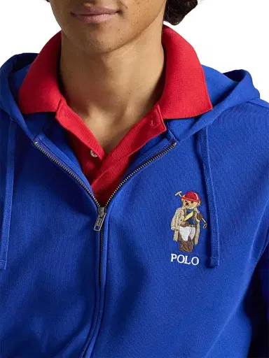 Polo Ralph Lauren Men's Polo Bear Hooded Zip-Up Sweatshirt | Thumbnail 5 Polo Ralph Lauren Men's Polo Bear Hooded Zip-Up Sweatshirt | Thumbnail 5