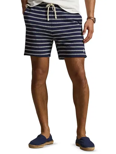 Polo Ralph Lauren Men's Textured Striped Knit Shorts | Thumbnail 3 Polo Ralph Lauren Men's Textured Striped Knit Shorts | Thumbnail 3