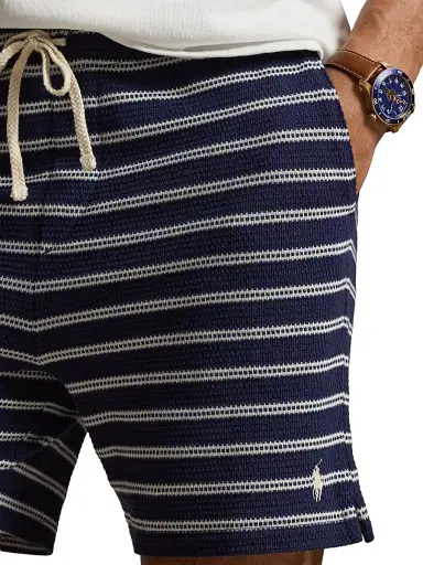 Polo Ralph Lauren Men's Textured Striped Knit Shorts | Thumbnail 5 Polo Ralph Lauren Men's Textured Striped Knit Shorts | Thumbnail 5