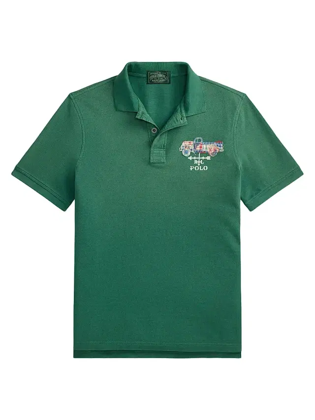 Polo Ralph Lauren Men's Artisan Cotton Mesh Polo Shirt - Antique Green