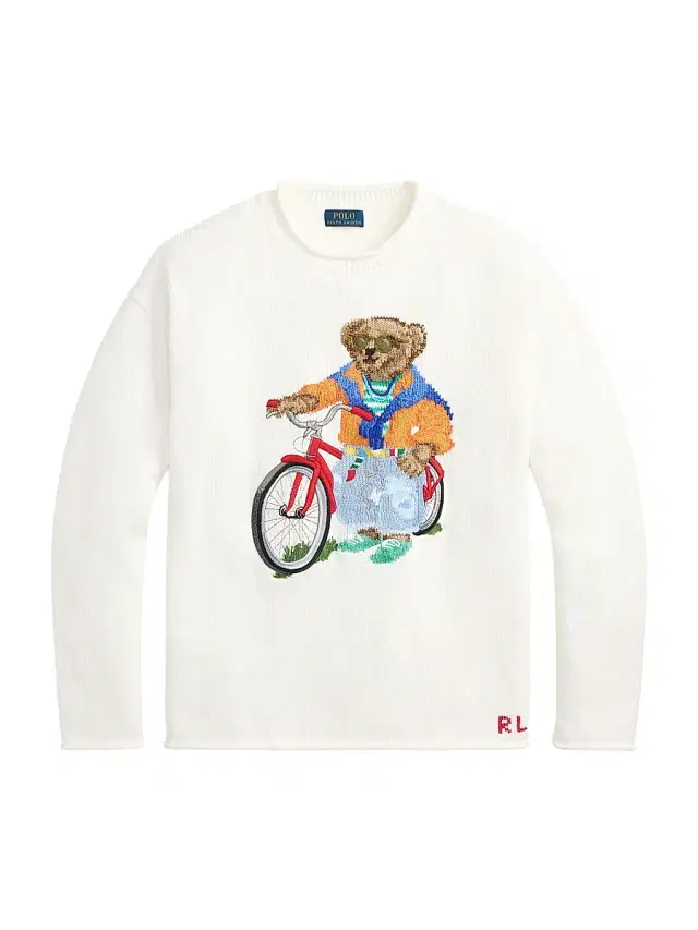 Polo Ralph Lauren Men's Polo Bear Cotton Sweater - Deckwash White