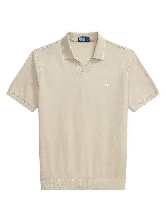 Polo Ralph Lauren Men's Logo Cotton Jacquard Polo Shirt - Coastal Beige White