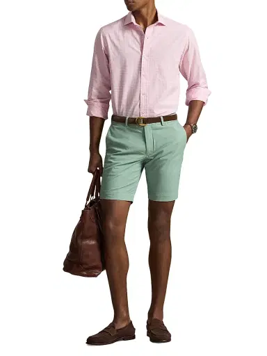 Polo Ralph Lauren Men's Gingham Cotton Poplin Button-Front Shirt | Thumbnail 2