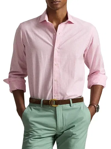 Polo Ralph Lauren Men's Gingham Cotton Poplin Button-Front Shirt | Thumbnail 3