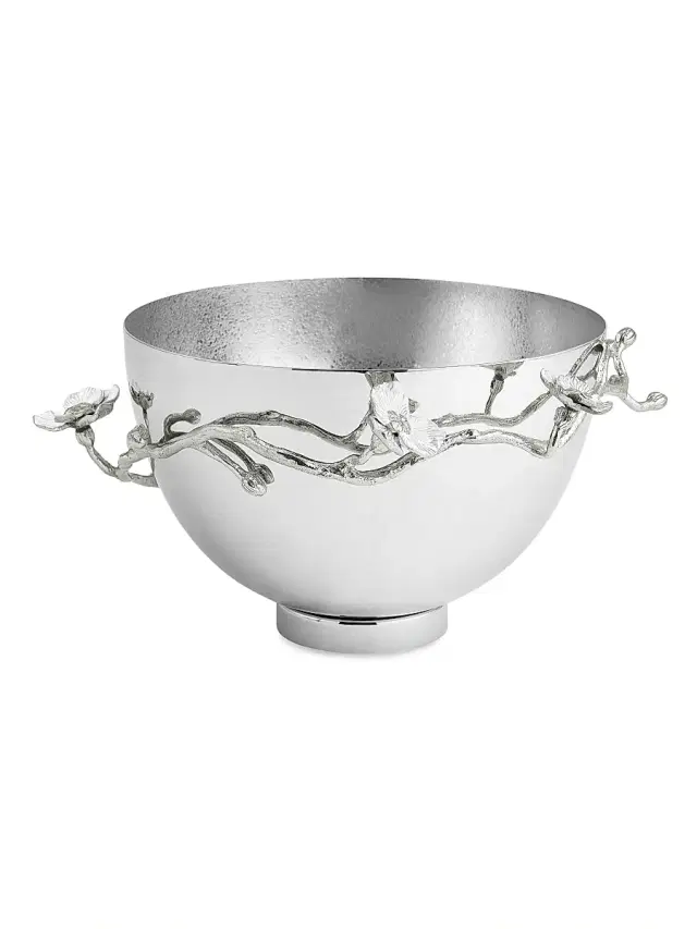 Michael Aram Silver Orchid Medium Bowl