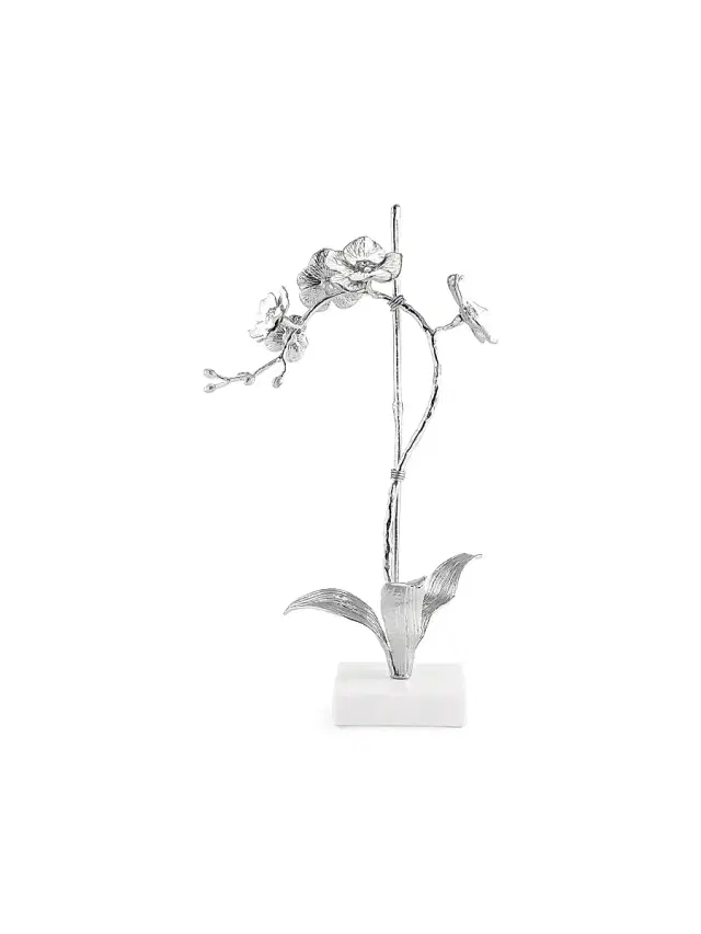 Michael Aram Silver Orchid Stem Small Sculpture