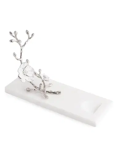 Michael Aram Silver Orchid Wine Rest | Thumbnail 3