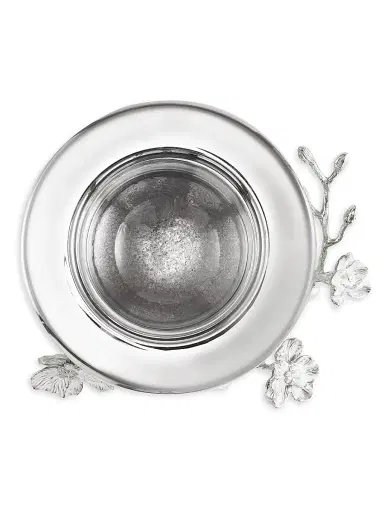 Michael Aram Silver Orchid Caviar Dish & Spoon | Thumbnail 4