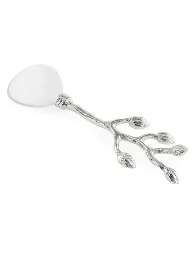 Michael Aram Silver Orchid Caviar Dish & Spoon | Thumbnail 6