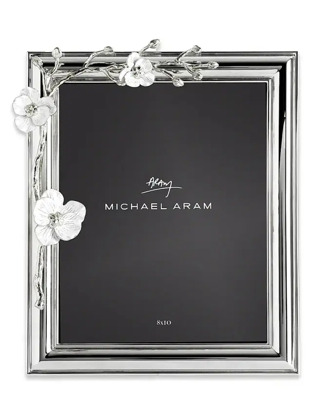 Michael Aram Silver Orchid 8x10 Frame