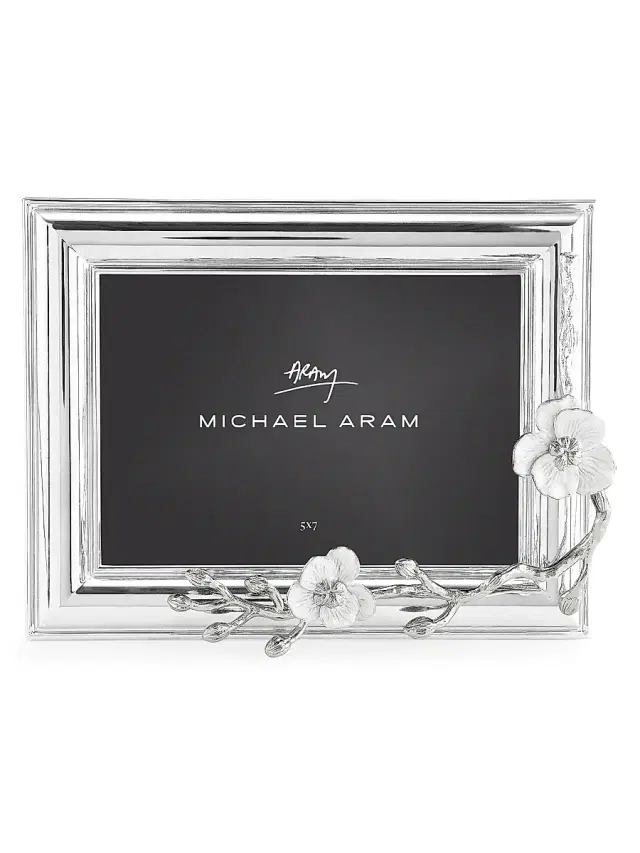 Michael Aram Silver Orchid 5x7 Frame