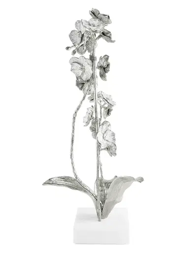 Michael Aram Silver Orchid Stem Large Sculpture | Thumbnail 3