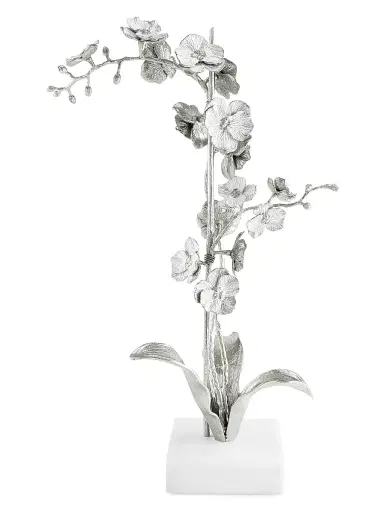 Michael Aram Silver Orchid Stem Large Sculpture | Thumbnail 1