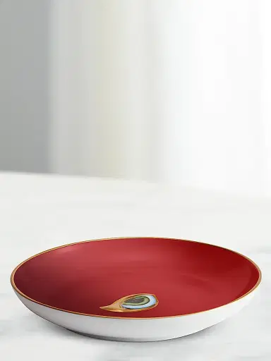 L'Objet + Lito Catchall 24K Gold-Plated Porcelain Tray | Thumbnail 2