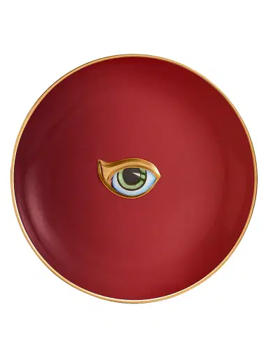 L'Objet + Lito Catchall 24K Gold-Plated Porcelain Tray | Thumbnail 1
