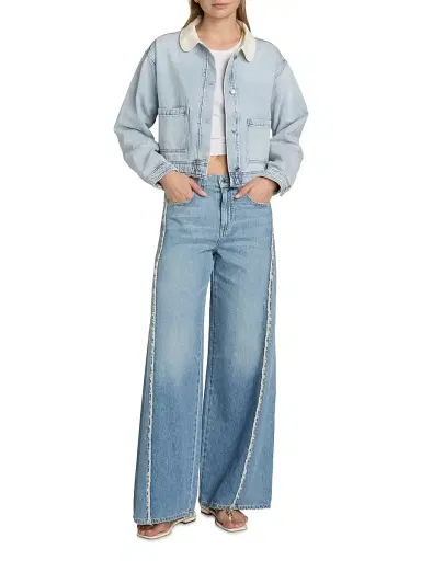 Le Jean Women's Cora Denim Jacket - Wild And Free - Size Medium | Thumbnail 2 Le Jean Women's Cora Denim Jacket - Wild And Free - Size Medium | Thumbnail 2