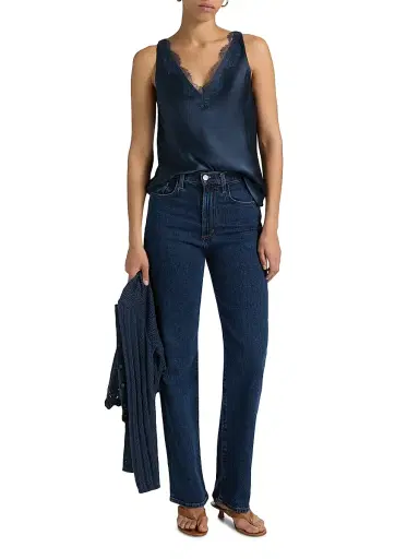Cami NYC Women's Marris Silk & Lace-Trim Camisole - Moody Blue | Thumbnail 2 Cami NYC Women's Marris Silk & Lace-Trim Camisole - Moody Blue | Thumbnail 2