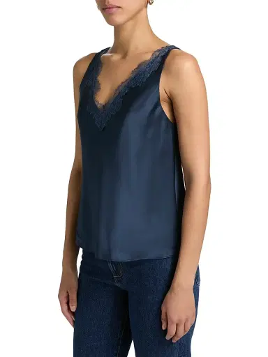 Cami NYC Women's Marris Silk & Lace-Trim Camisole - Moody Blue | Thumbnail 4 Cami NYC Women's Marris Silk & Lace-Trim Camisole - Moody Blue | Thumbnail 4